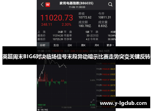 英超周末BIG6对决临场信号末段异动暗示比赛走势突变关键反转